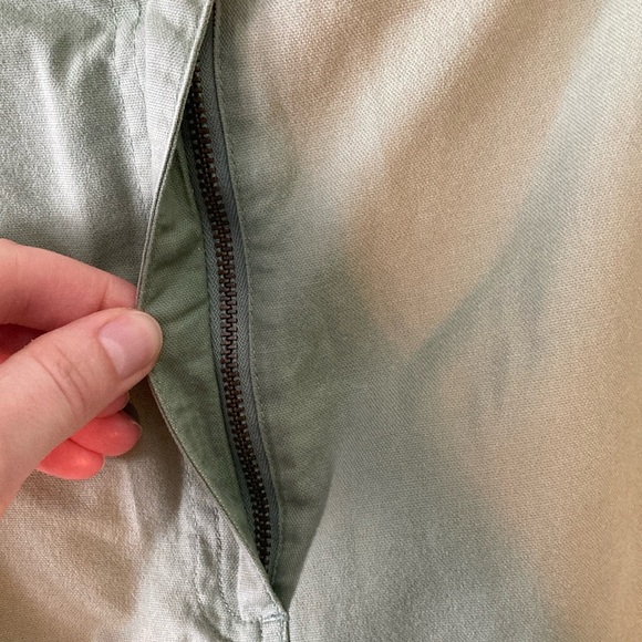 Outline Green Knee-Length Pencil Cargo Skirt - Picture 7 of 9